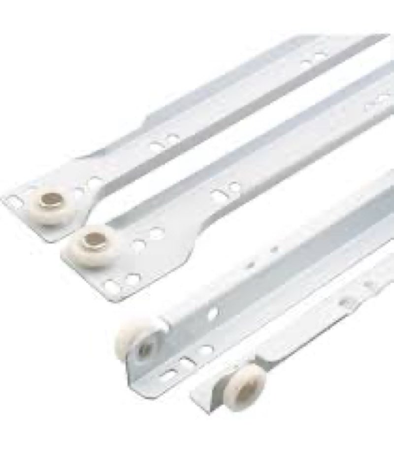 uxcell 1 pair drawer slides, 22 inch drawer slide heavy duty side bottom mount drawer glides replace