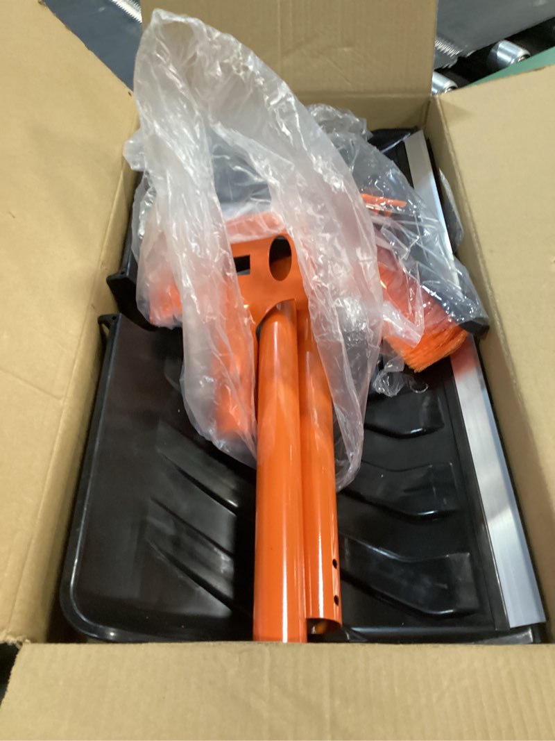 Condition photo showing Good Condition for Snow Shovel with Ice Blade, 22-Inch Heavy Duty Removable Snow Shovel for Driveways, Sidewalks, Garages & Outdoor Use, Includes Car Snow Brush and Ice Scraper for Windshield