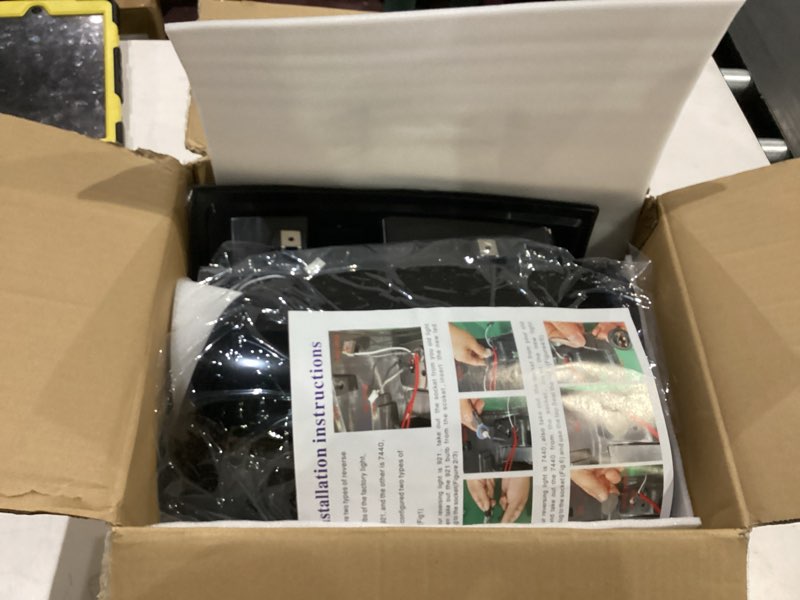 Condition photo showing Good Condition for LED Tail Light Assembly + 3rd Brake Light Fit for Dodge Ram 1500/2500/3500 2009-2018, for Dodge Ram 1500 Classic 2019 [Fit Factory Halogen Model, Not Fit Factory LED], Smoke Lens 3 PCS Smoke Lens Tail lights + Smoke Lens Brake Light