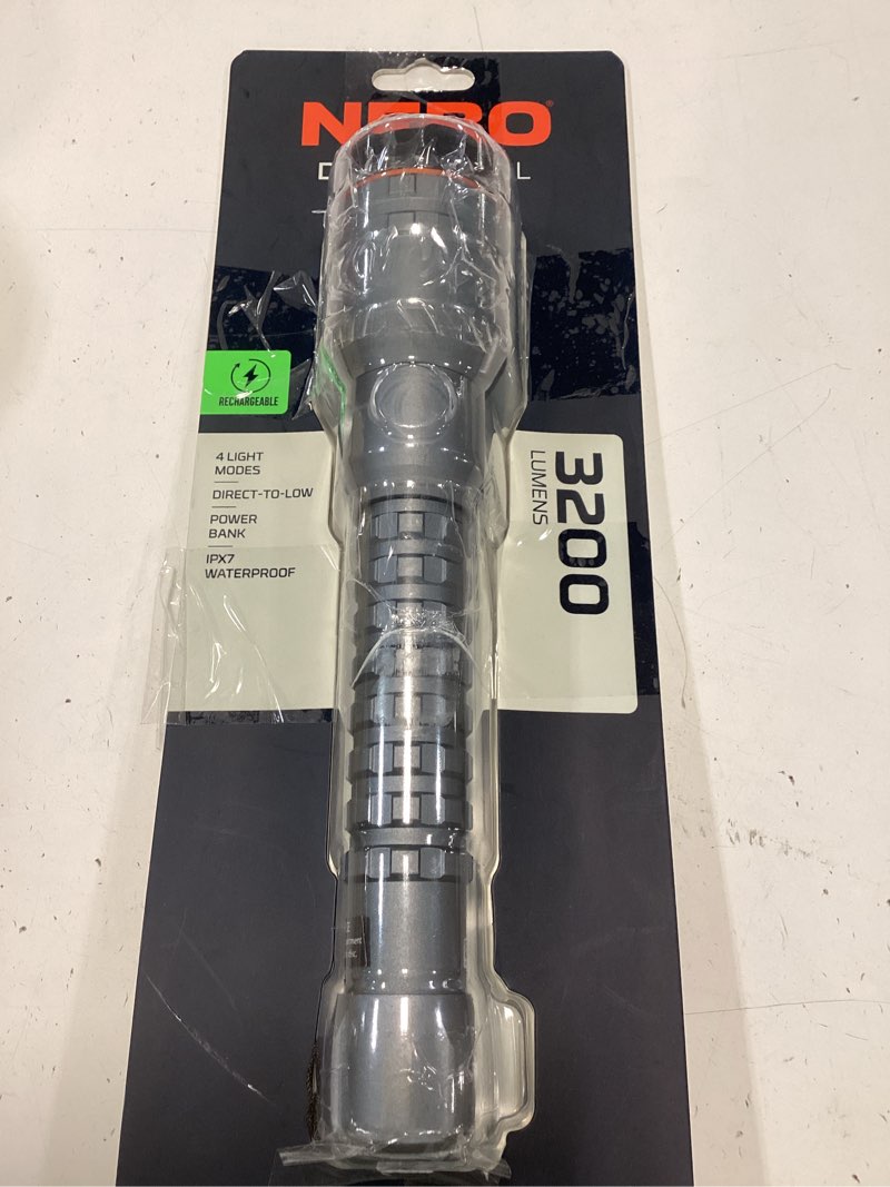 Condition photo showing Good Condition for nebo davinci 3200l flashlight | 3200 lumens, 4 light modes, rechargeable waterproof light for edc, hiking & camping, handheld power bank to charge your phone, includes usb charging cable 3200 lumens, pack of 1
