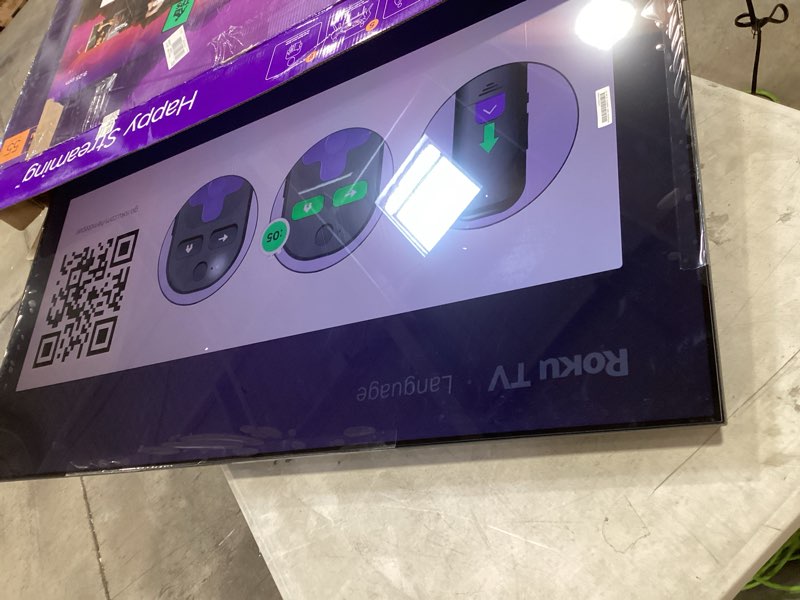 Condition photo showing Good Condition for roku 55-inch plus series 4k qled mini-led smart tv, dolby vision & atmos, hdr plus, bluetooth, wi-fi, 60hz, voice control, streaming bundle with uax hdmi cable & 12-month cps protection plan