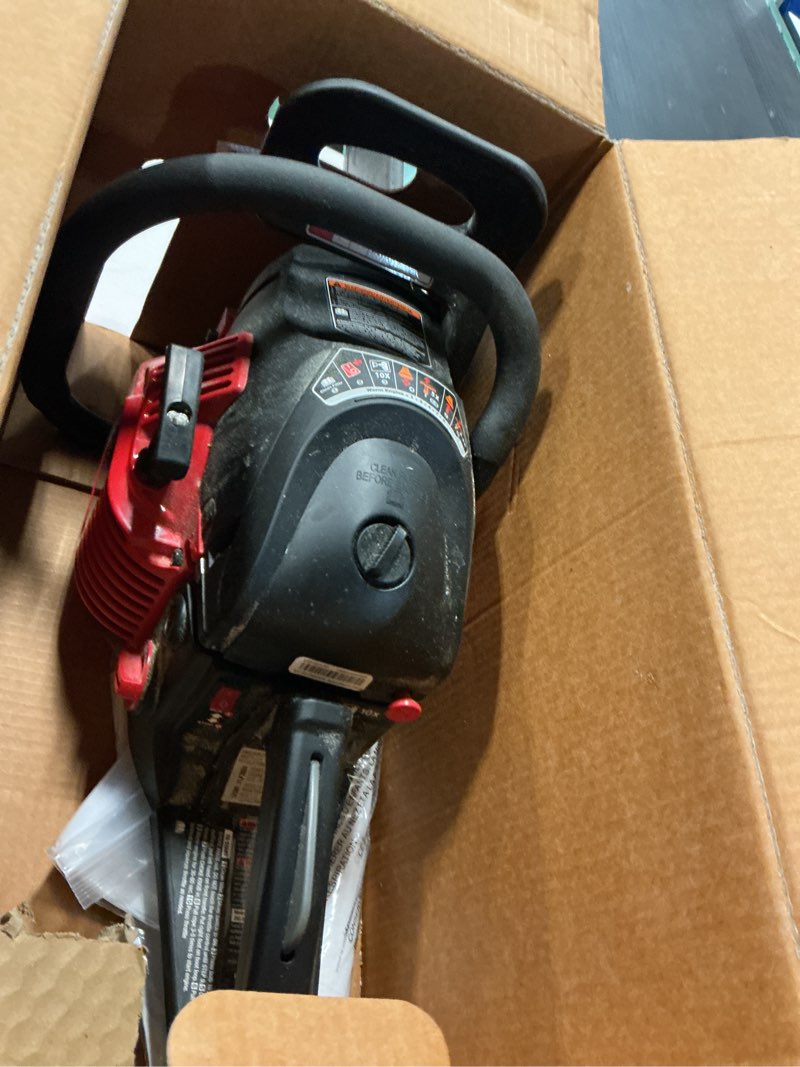 Condition photo showing As Is for craftsman s205 46-cc 2-cycle 20-in gas chainsaw