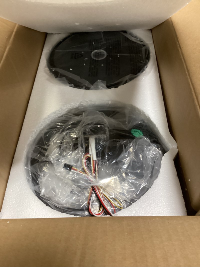 Condition photo showing Good Condition for 48 Inch Black Ceiling Fan with Light and Remote, Indoor Outdoor Ceiling Fans with Lights, 3CCT, 6 Speeds, Quiet DC Motor, 5 Blades Modern Ceiling Fan for Living Room Bedroom Patio