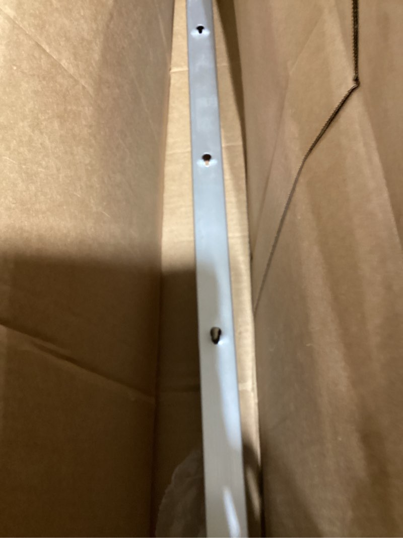 Condition photo showing As Is for hbl' 1 pack bifold door hardware kits, bi-fold door hardware set with 36 inch long track for folding closet and indoor use, heavy duty and easy to install. 36" track-1 v fold
