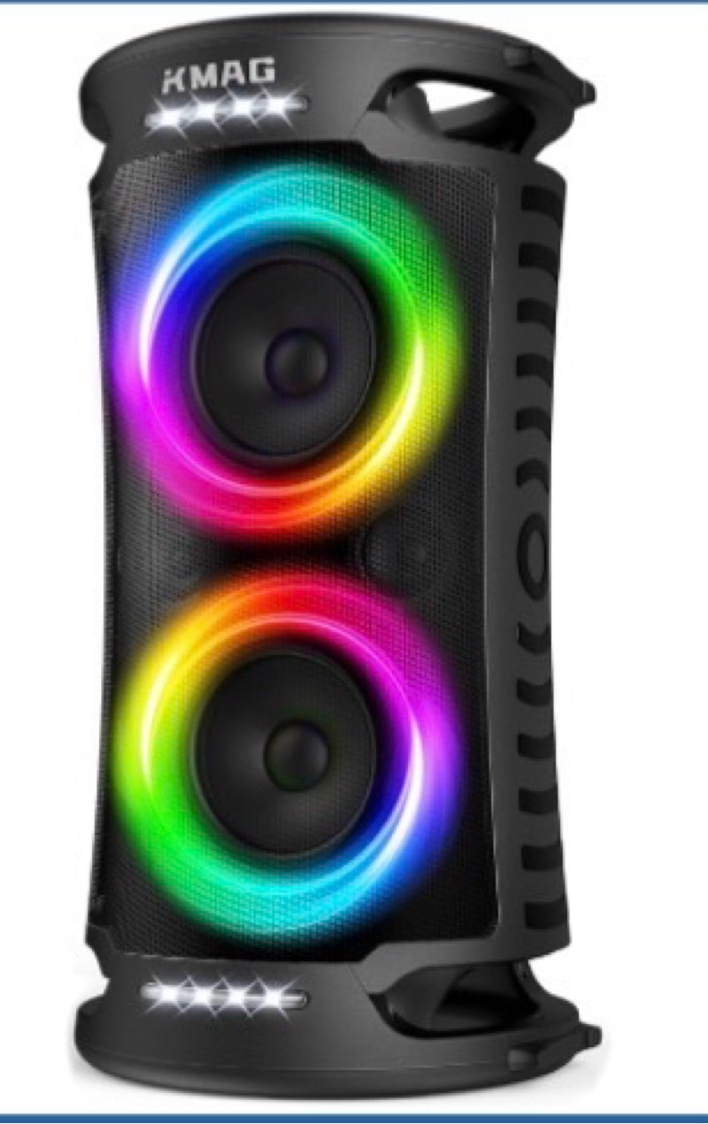 large party bluetooth speaker, 260w peak powerful loud