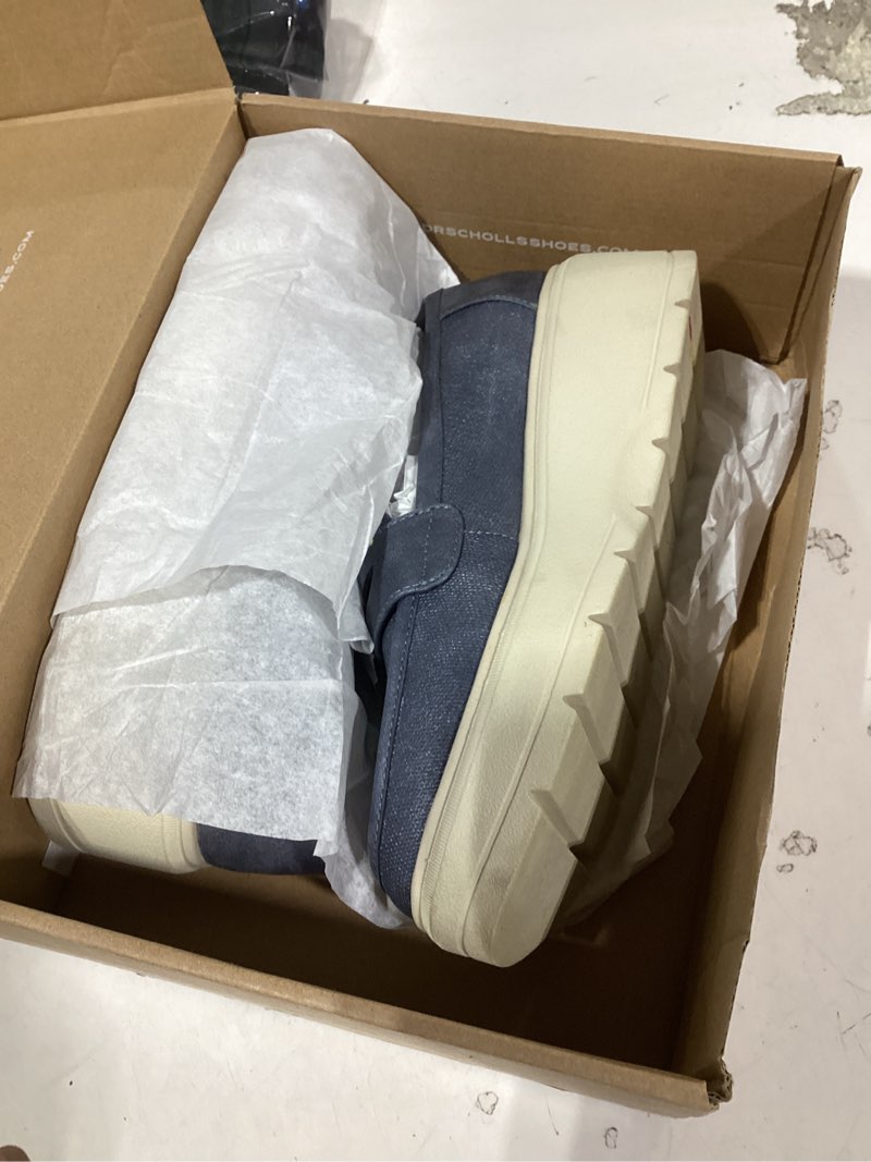 Condition photo showing As Is for dr.scholl's shoes womens nice day max 8 blue blue slip on shoes similiar product