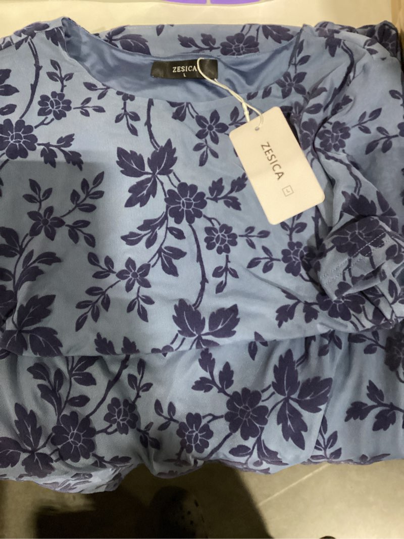 Condition photo showing Good Condition for zesica women's summer floral bodycon long dress ruched mesh beach vacation formal cocktail party wedding guest maxi dresses dustyblue large