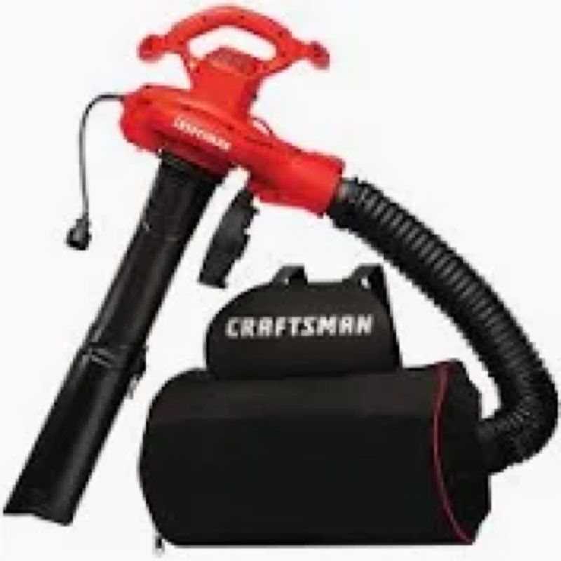 CRAFTSMAN Leaf Blower / Leaf Vacuum & Mulcher, 12-Amp, Corded (CMEBL7000) (B083WQCX8H)