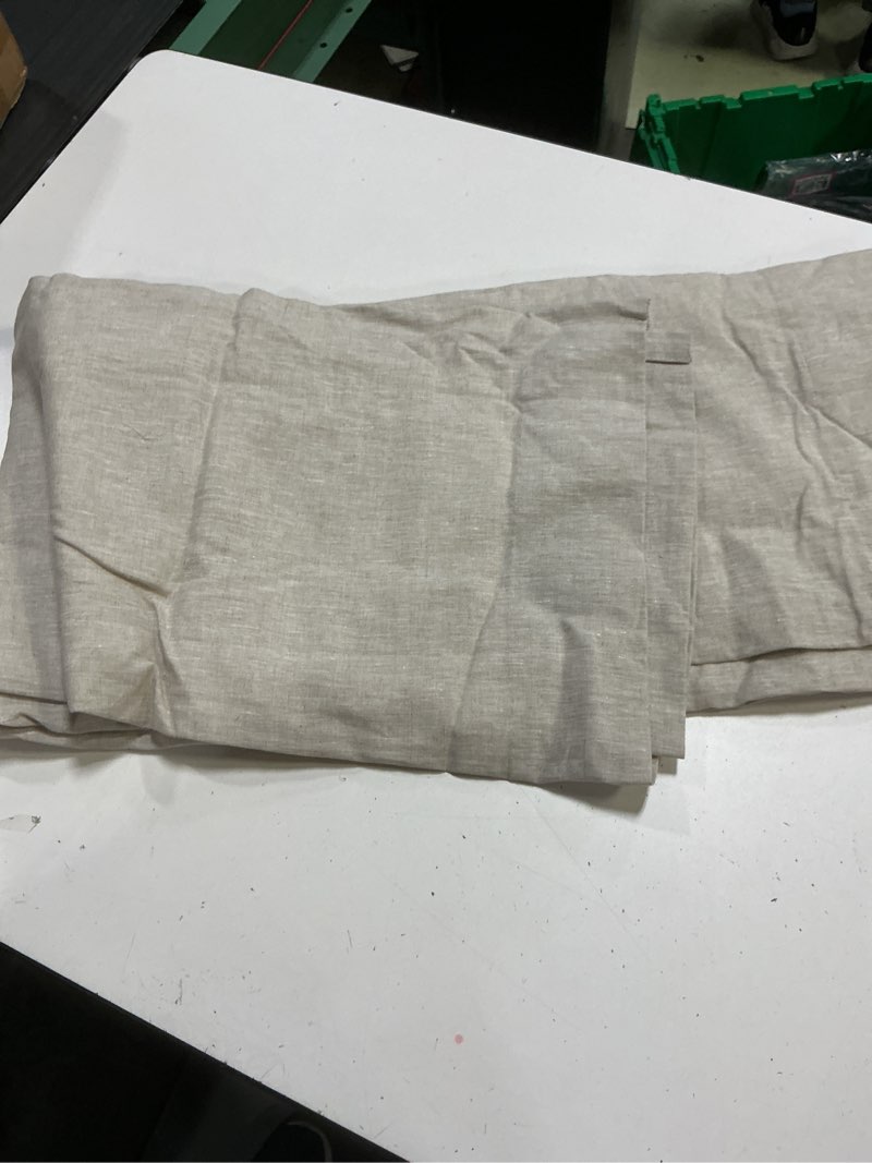 Condition photo showing Good Condition for quince european linen curtain 48”x108” flax single panel