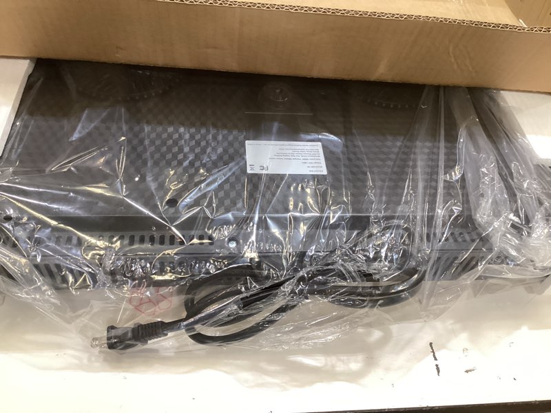 Condition photo showing As Is for double burner induction cooktop, 1800w portable induction cooktop 2 burner with 9 temp & power independent touch control, electric stove top cooker with safety lock, 3 hour timer