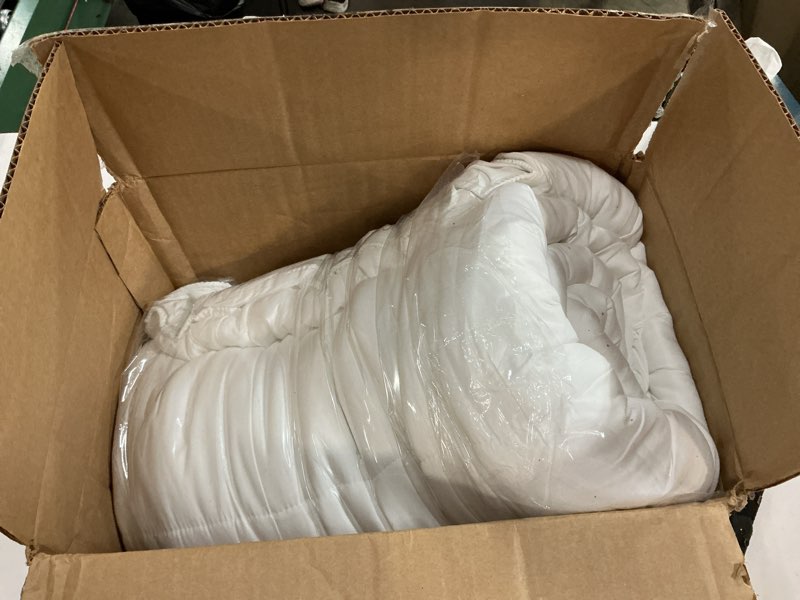 Condition photo showing As Is for ultra soft queen size mattress topper - viscose made from bamboo pillow top mattress pad for back pain relief - naturally cooling for hot sleepers, green green queen