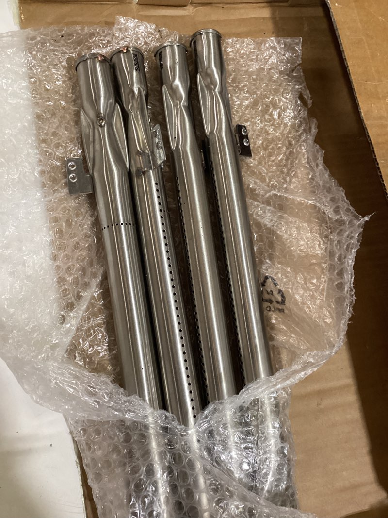 Condition photo showing As Is for utheer grill replacement parts for nexgrill 4 burner 720-0830h 720-0783e 720-0888 720-0888n, nexgrill replacement parts 4 burner included 4 grill burner tube, 4 heat plates shield tent, 4 ignitors 4 burner grill parts