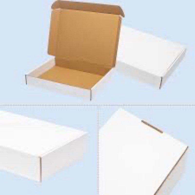 Wowxyz White Shipping Boxes 13x11x3" 25 Pack - Corrugated Cardboard Box Mailers for Small Business, 