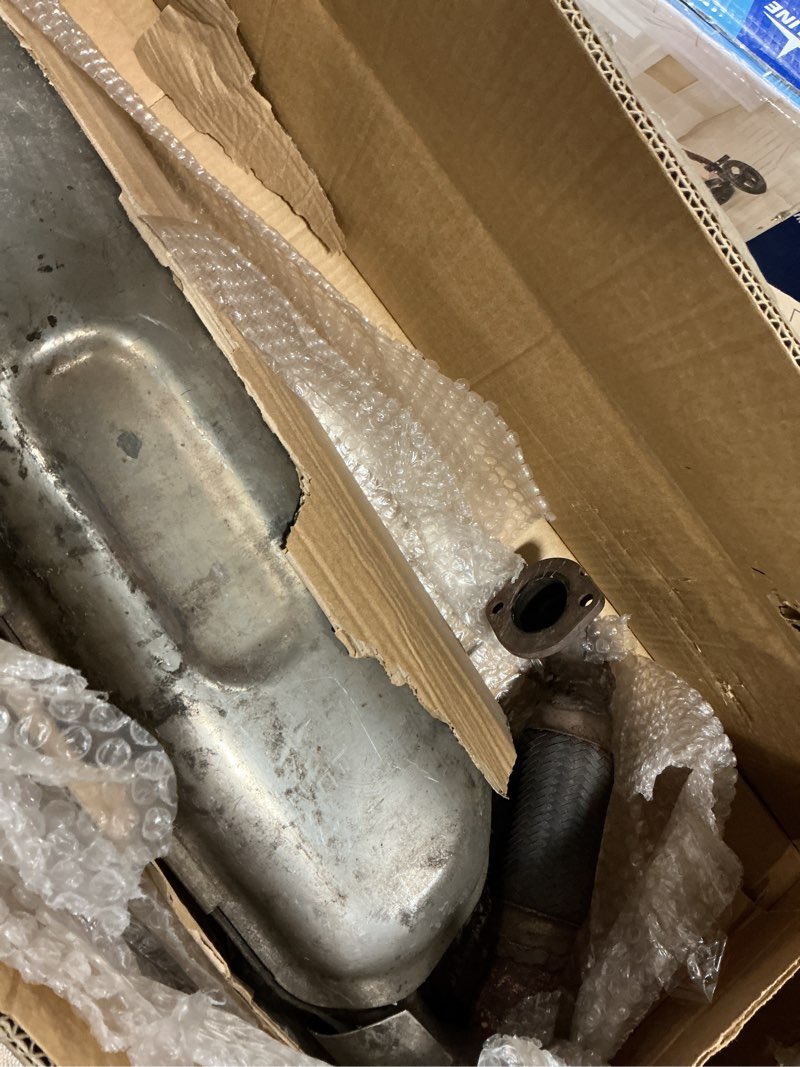 Condition photo showing As Is for Stainless Steel Rear Direct Fit Muffler Compatible for Smart Fortwo 2008-2015 1.0L, Automotive Replacement Part Fit for Smart Fortwo 2008-2015 1.0l