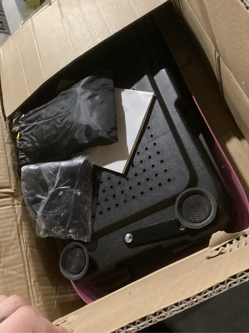 Condition photo showing As Is for SoftGym Vibration Plate Exercise Machine for Lymphatic Drainage,Power Vibrate Stand Shake Board 450 Lbs Capacity Whole Body Workout Waver with Fitness Resistance Bands Weight Loss Gifts for Women Men