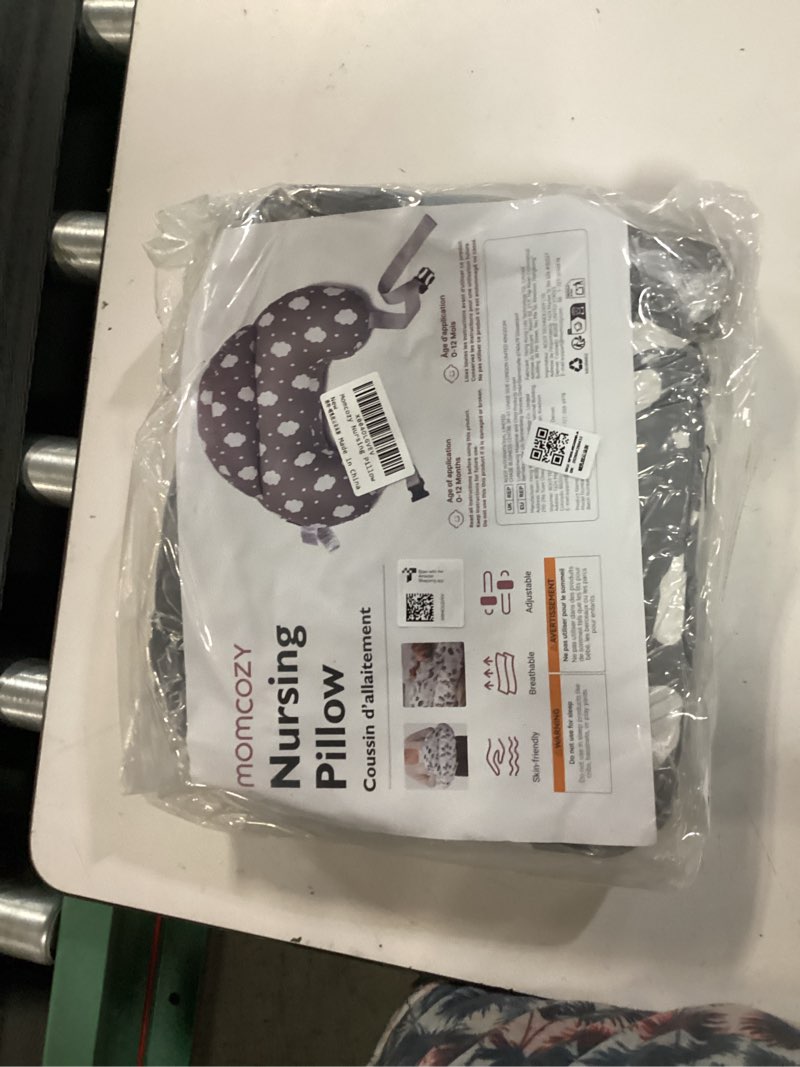 Condition photo showing New/Like New for momcozy original nursing pillow for breastfeeding - innovative safety guard | adjustable waist strap for all body types, wider surface for more support, removable & machine-washable cotton cover grey