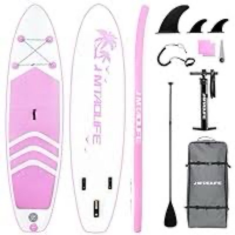 Hmtaolife Inflatable Stand Up Paddle Board, Inflatable SUP with Paddle Board Accessories, Non-Slip C