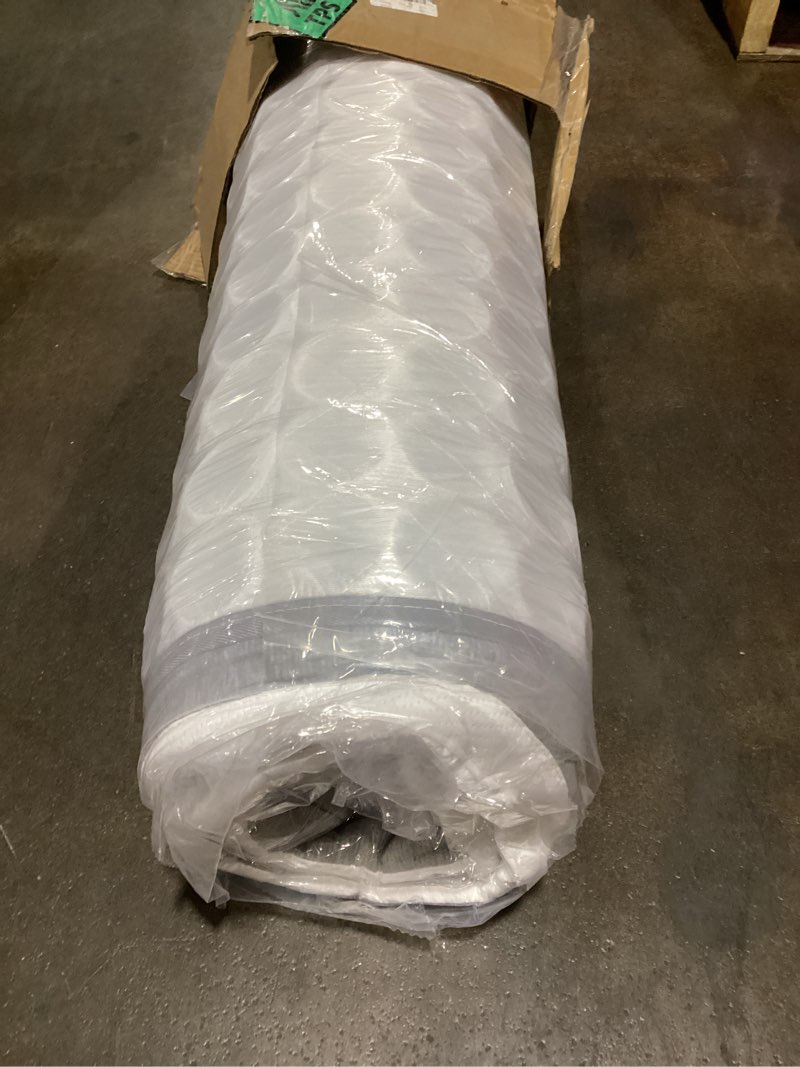 Condition photo showing New/Like New for queen mattress, 12 inch queen size hybrid mattress in a box with memory foam and individually pocketed spring, motion isolation, pressure relief, medium firmness, certipur-us certified white 12 inch queen