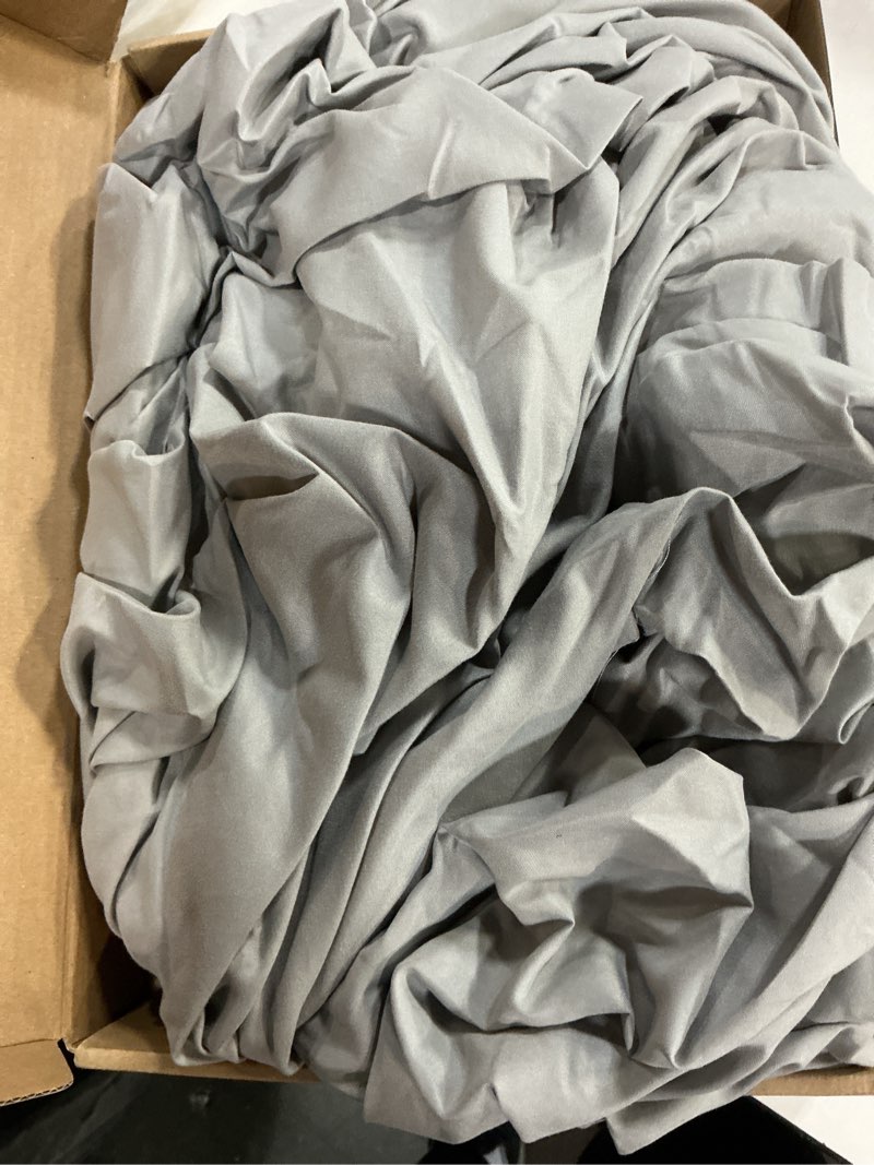 Condition photo showing As Is for Horbaunal Split Top King Fitted Sheet Only for Adjustable Beds, Soft Microfiber Split Head Flex King Fitted Bed Sheet Fits Up to 16" Deep Mattress, Light Grey