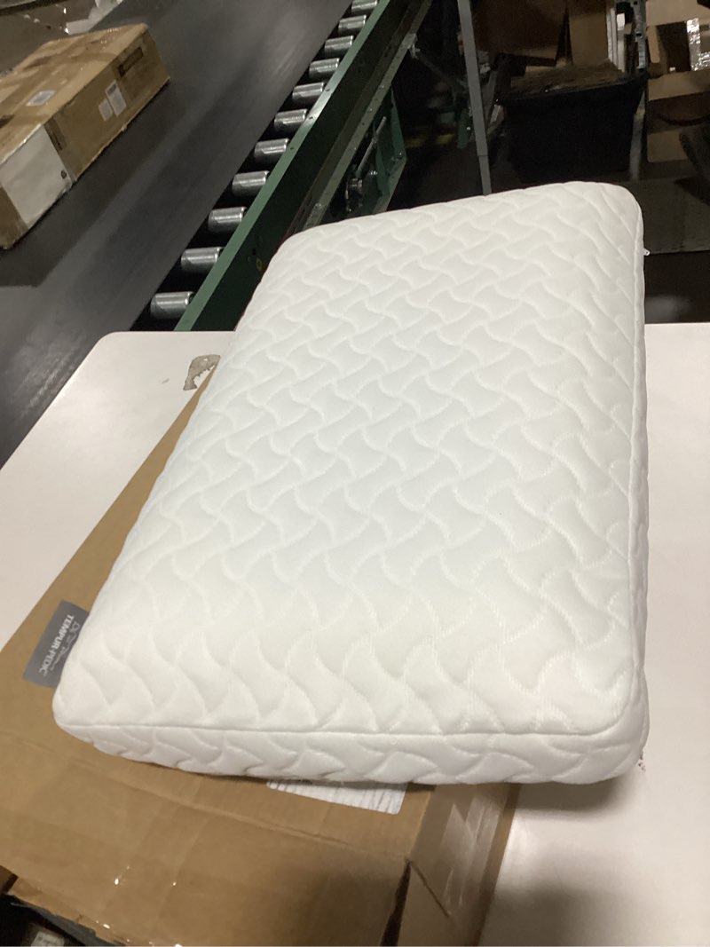 Condition photo showing As Is for tempur-pedic tempur-cloud pillow for sleeping, standard, white