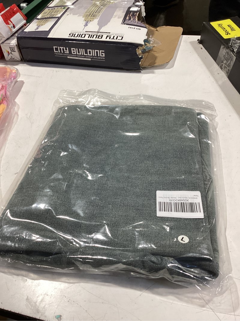 Condition photo showing New/Like New for EMMIOL Baggy Jeans Men Wide Leg,Y2k Hip Hop Skater Denim Cargo Pants Casual Loose Fit,Relaxed Long Trousers Green-b Large