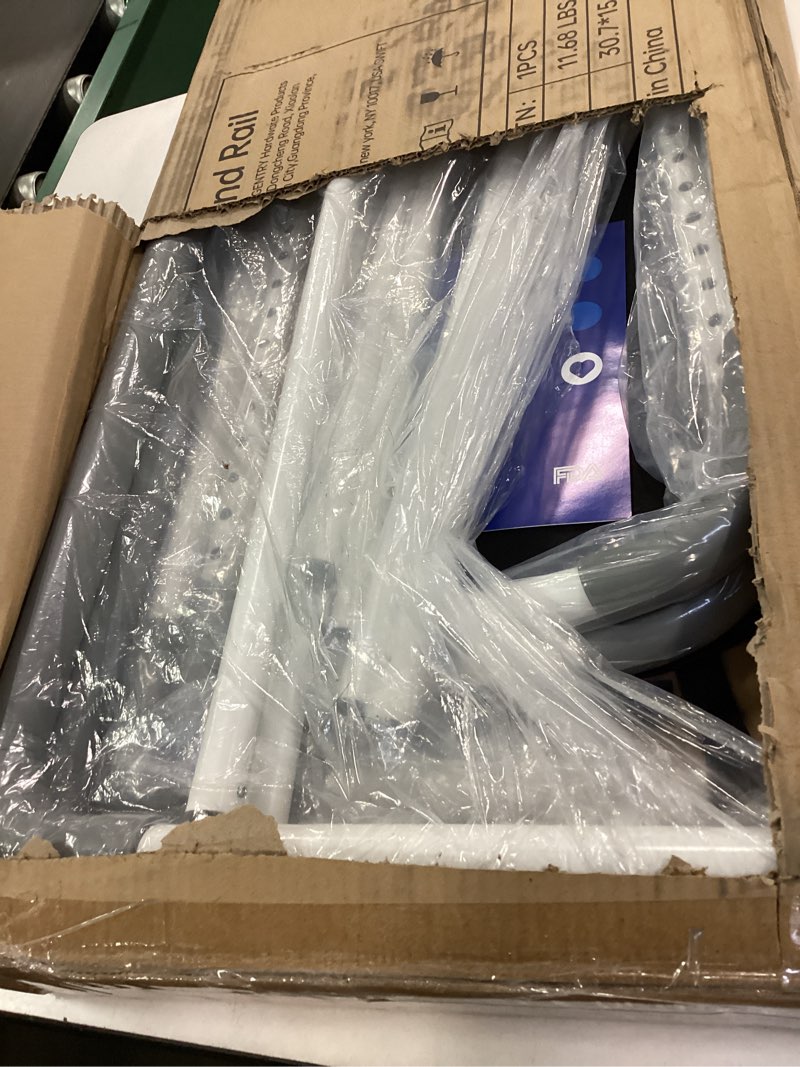 Condition photo showing Good Condition for Dual Bed Side Hand Rail, Bed Assist Rail Adjustable Medical Hospital Assistive Devices Bed Rails for Elderly Adults, Fits Queen, Full & Twin Beds