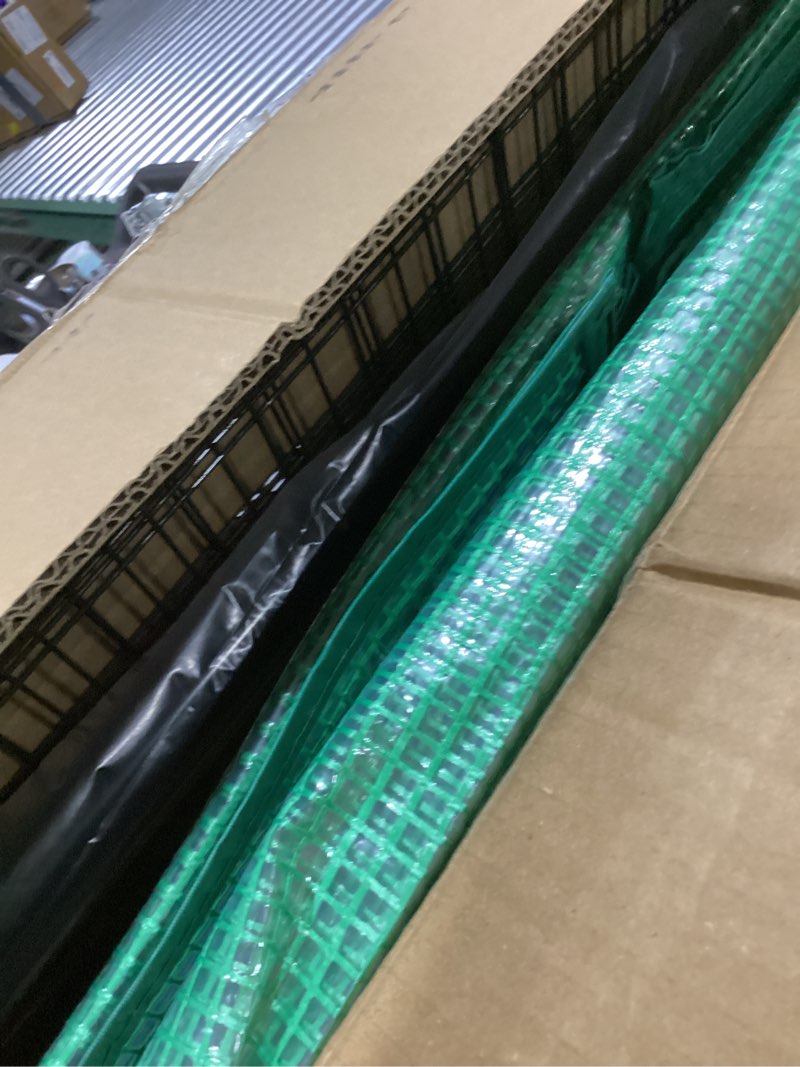 Condition photo showing Good Condition for VIVOSUN 57 x 29 x 77-Inch Mini Walk-in Greenhouse with Windows, Shelves and Anchors, Plant Garden Hot House Green PE 57 x 29 x 77-Inch