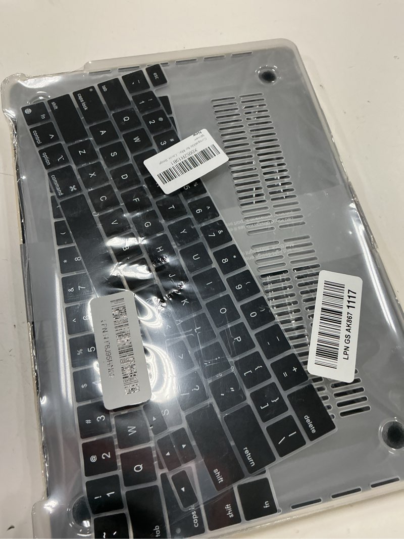 Condition photo showing New/Like New for woven logo cutout case for macbook pro 13 inch m2 m1 2026 2025, 2016-2022 a2338 a2289 a2251 a2159 a1989 a1706 a1708, woven fabric texture pu leather hardshell & keyboard cover, beige # woven beige