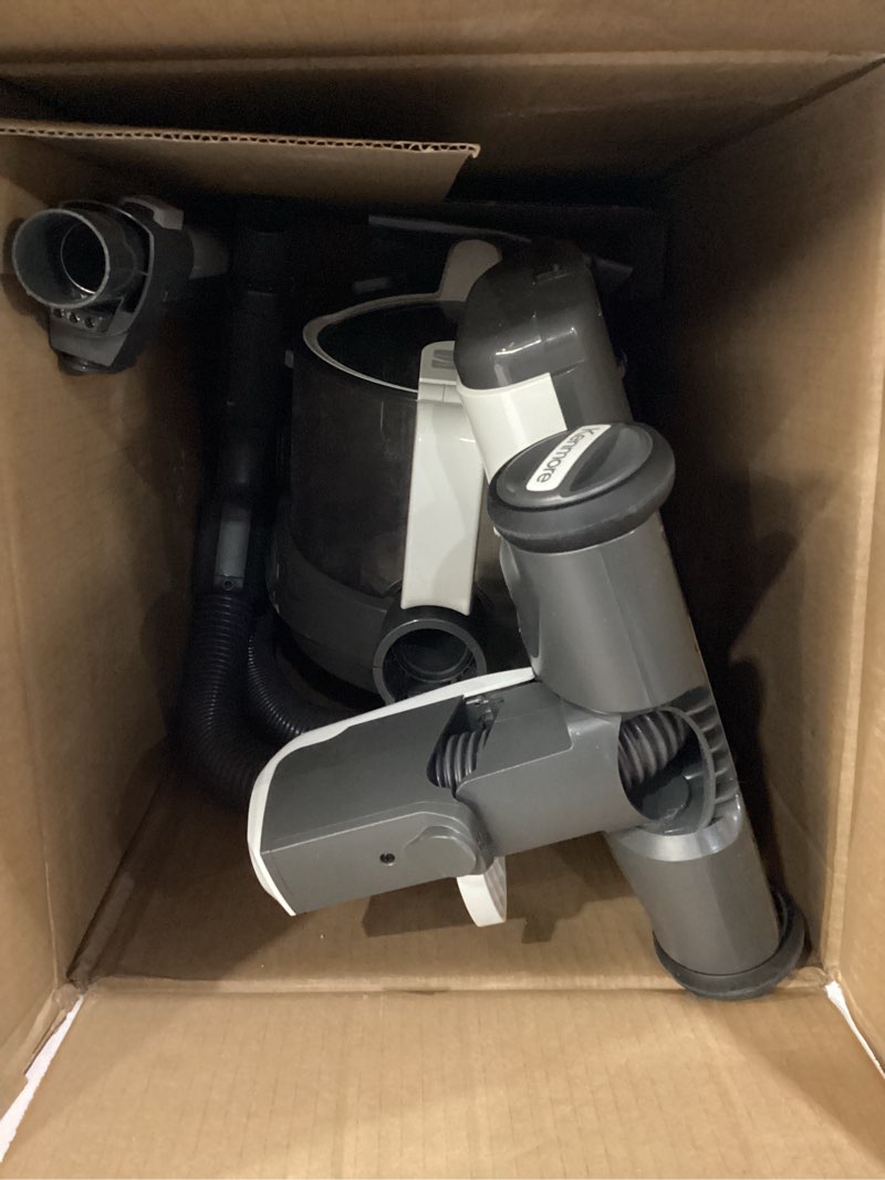 Condition photo showing As Is for USED NOT TESTED Kenmore DC5070.01 Upgrade 500 Series Bagless Canister Vacuum with Hair Eliminator Brushroll?2-Motor Cyclonic Technology, HEPA Filtration & 24' Auto Cord Rewind for Pet, Carpets, Hard Floors, Stairs Hair Eliminator Bagless Canister