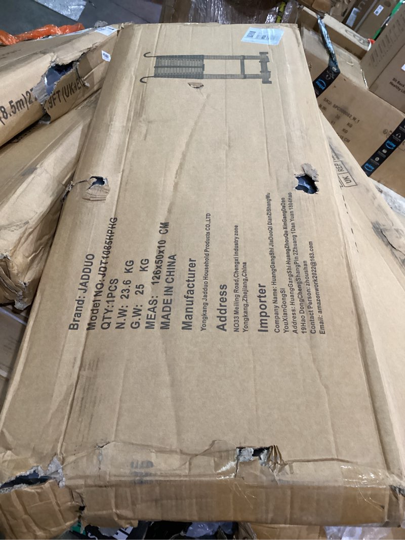 Condition photo showing Good Condition for JADDUO Telescoping Ladder,27.9 FT Extension Ladder,Aluminum Lightweight Telescopic Ladder with 2 Triangle Stabilizers, Telescoping Attic Ladders RV Ladders for Travel