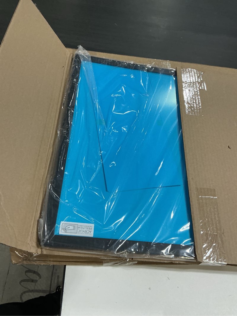 Condition photo showing New/Like New for Poster Palooza 20x20 Puzzle Frame Black Solid Wood Puzzle Frame Made to Display Puzzles Measuring 20x20 Inches with UV Acrylic and Hanging Hardware 20x20 No Mat