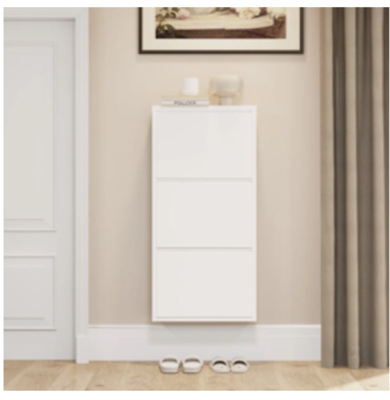 3 Tier Flip Down Shoe Storage Cabinet