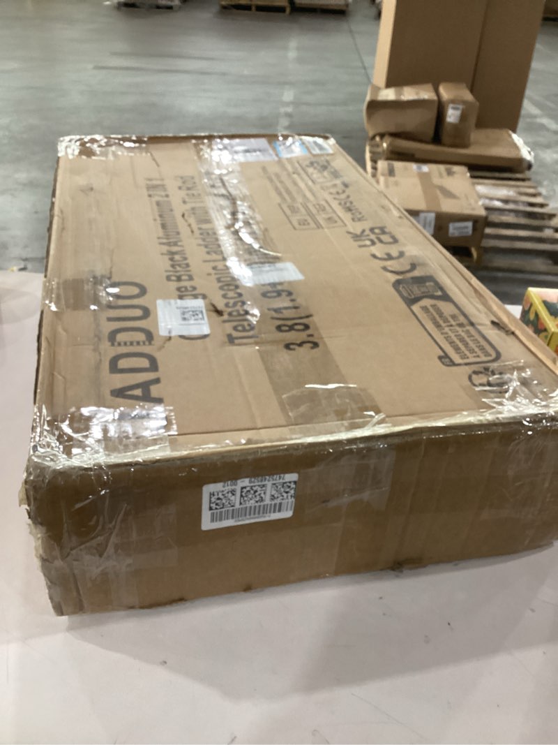 Condition photo showing New/Like New for JADDUO Telescoping Ladder 12.5 FT Extension Ladder Aluminum Lightweight Telescopic Ladders with 2 Tr