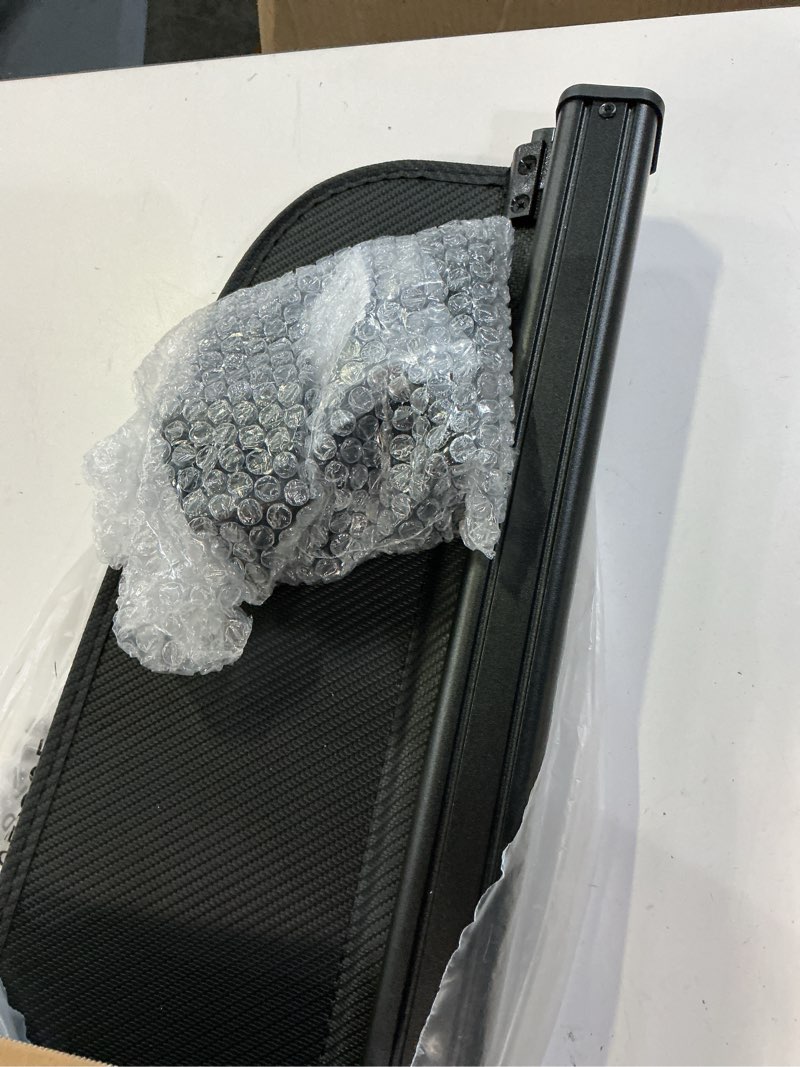 Condition photo showing Good Condition for retractable cargo cover compatible with volkswagen vw atlas 2018-2025 trunk shielding security shade privacy screen tonneau luggage cargo organizers (carbon fiber texture)