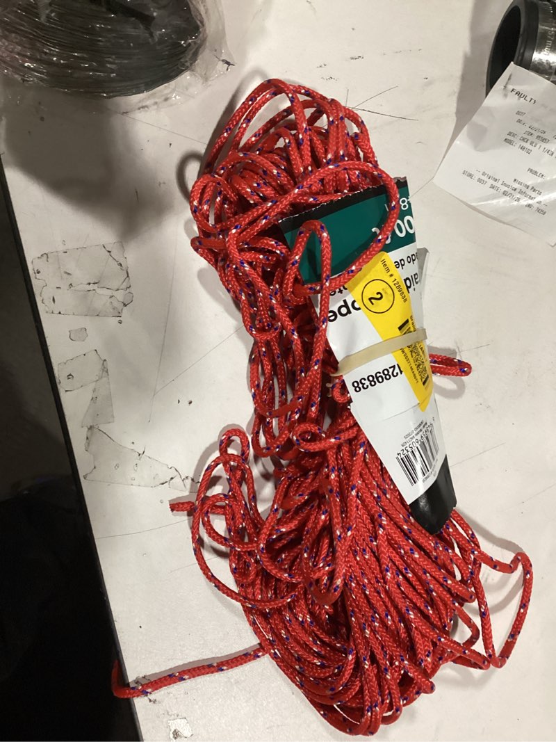 Condition photo showing As Is for RELIABILT 100.0-ft x 0.1875-in Braided Polypropylene Rope (By-the-Roll)