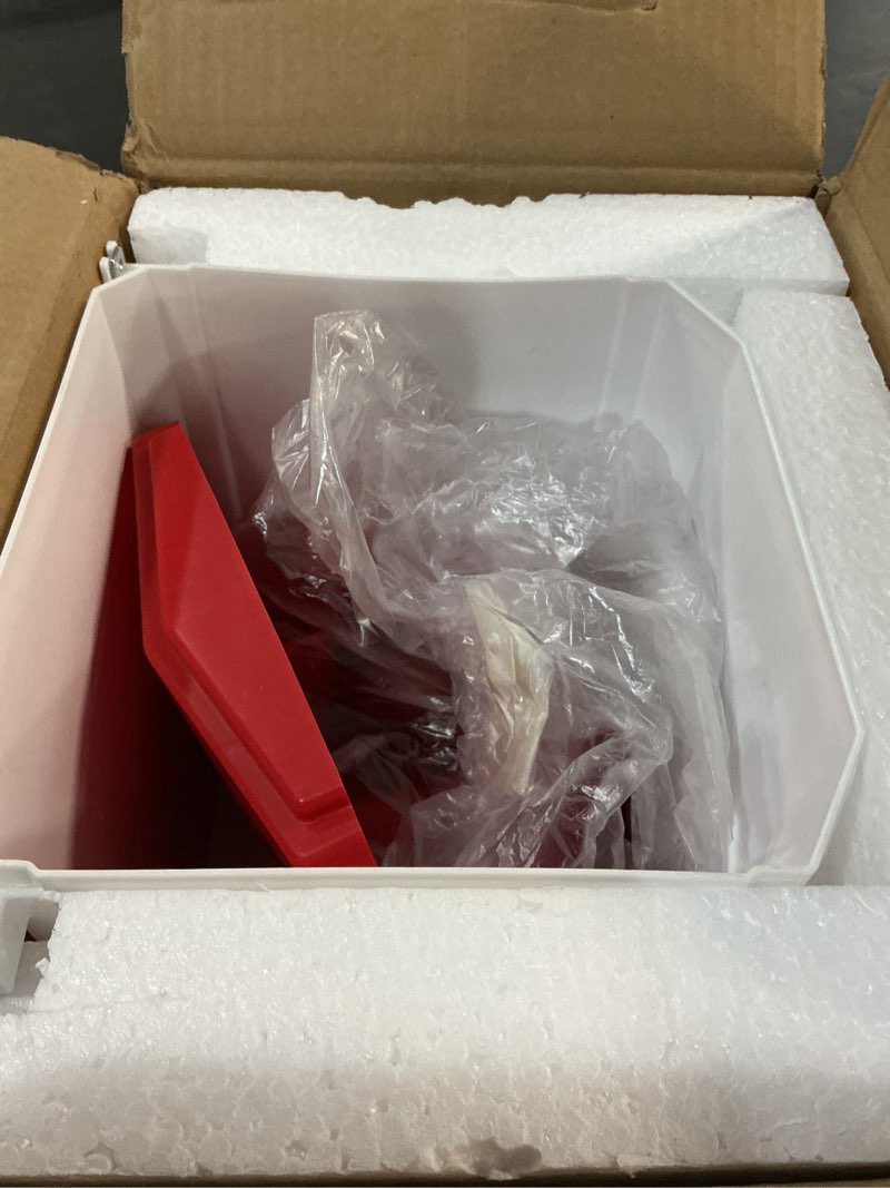 Condition photo showing Good Condition for Heated Chicken Waterer, Plastic Chicken Water Heater, Anti-Freeze Heated Poultry Drinker with 4 Cups, Winter and Summer Dual-use, Poultry Water Heater for Chickens, Ducks, Geese - Dark Red, 11L