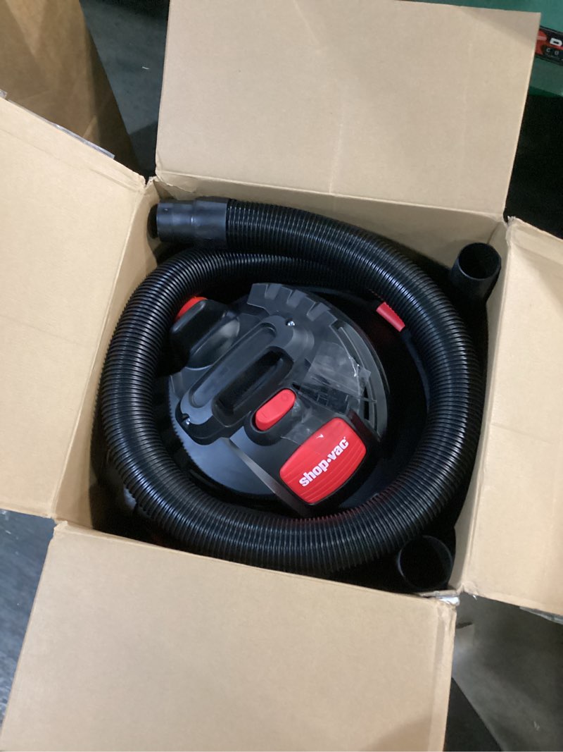 Condition photo showing Good Condition for Shop-Vac 8251205 12 Gallon, Wet/Dry Utility Vacuum, 5.5 Peak HP, SVX2 Motor Technology, 2.5 Inch Diameter x 8 Ft Hose, 20 Ft Cord, Black, Includes Blower Port, Ideal for Garage and Workshop