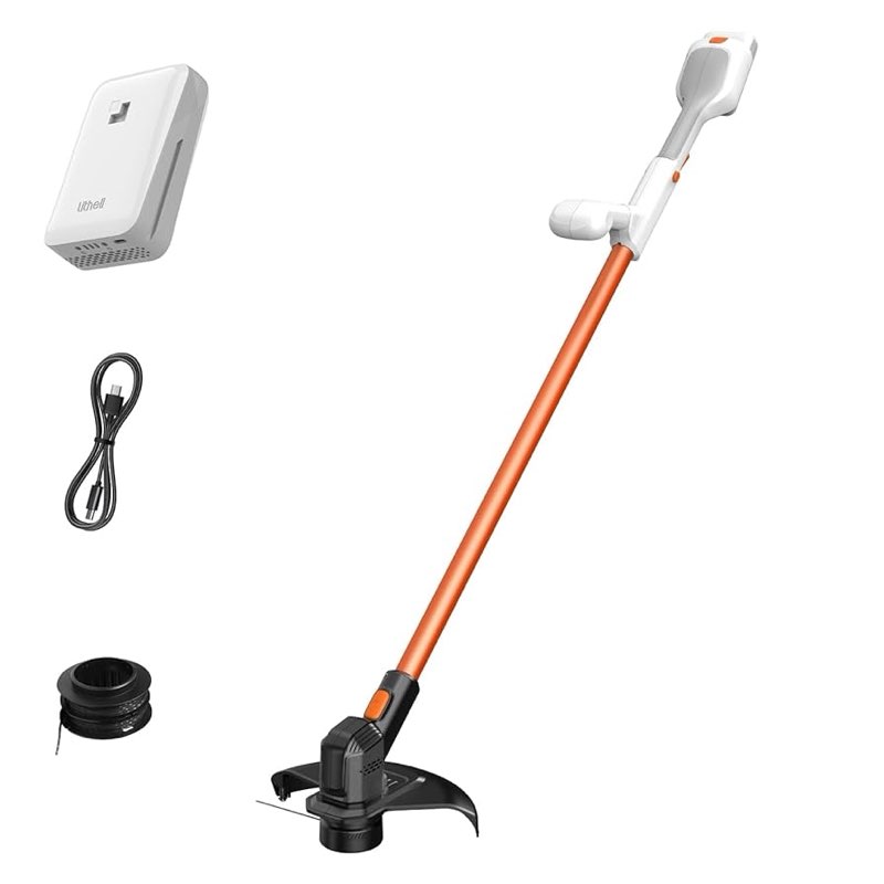 Litheli Cordless Weed Wacker 10 Inch, U20 Handy+ 20V String Trimmer & Weed Eater with 2.0Ah Battery, Grass Trimmer Tools for Garden, Yard and Farm