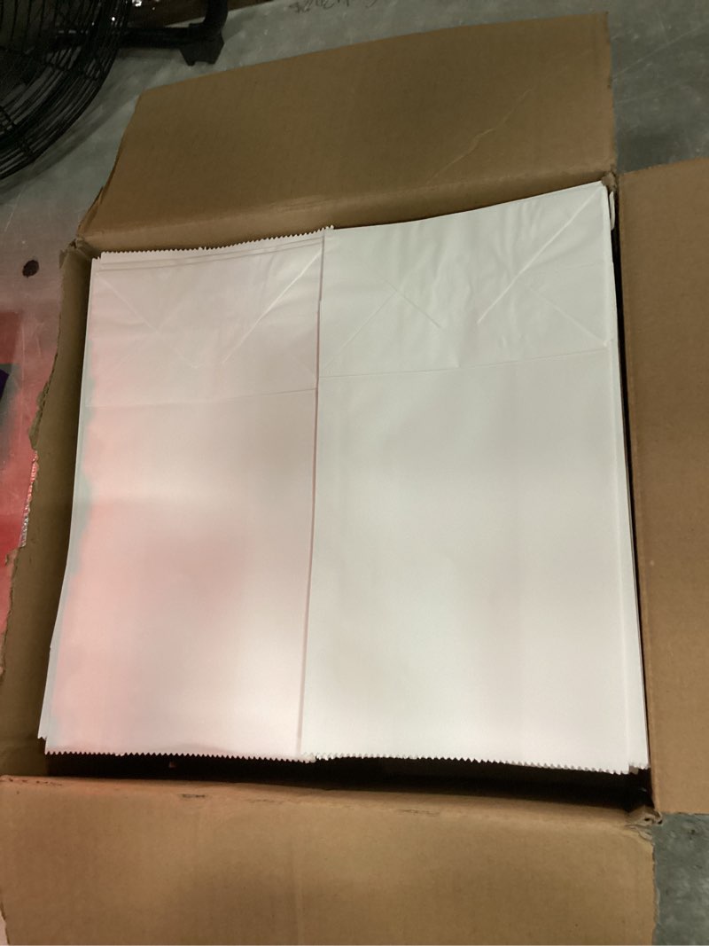 Condition photo showing Good Condition for bagdream 500 pack #4 standard lunch bags, white kraft paper lunch sacks bulk for snacks, sandwich, crafts, party favor unbleached paper bags 4 lb capacity