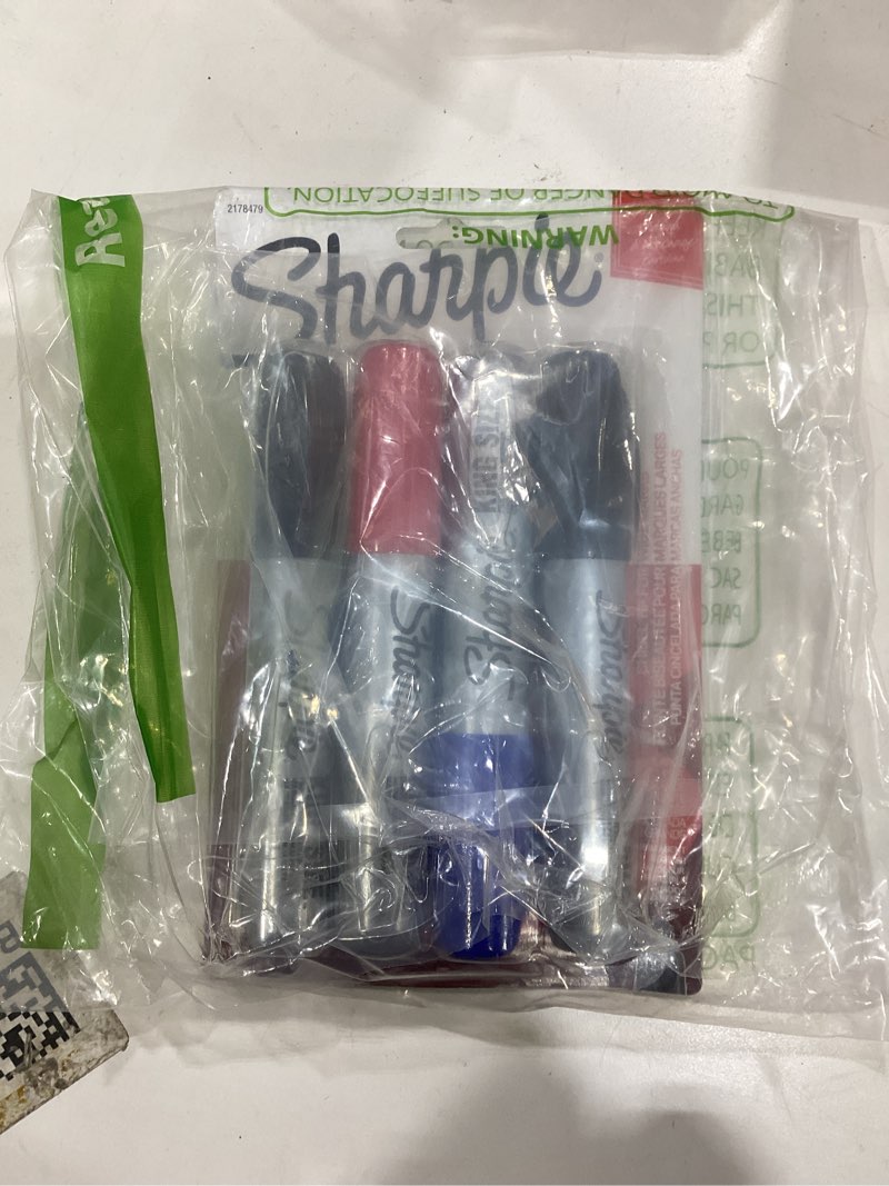 Condition photo showing As Is for 4 Pack King Size Sharpies