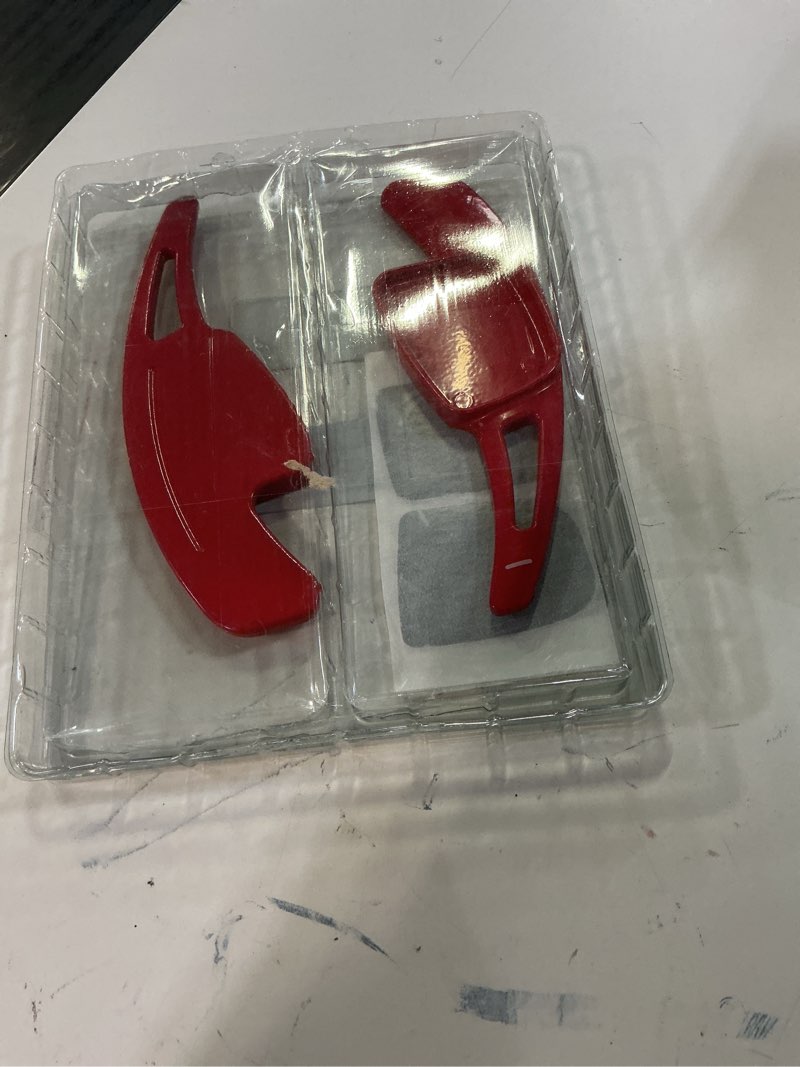Condition photo showing New/Like New for yoursme paddle shifter extensions for audi a3 a4 q7 s3 a5 q5 s4 s5 sq5 q8 tt tts, aluminum, red