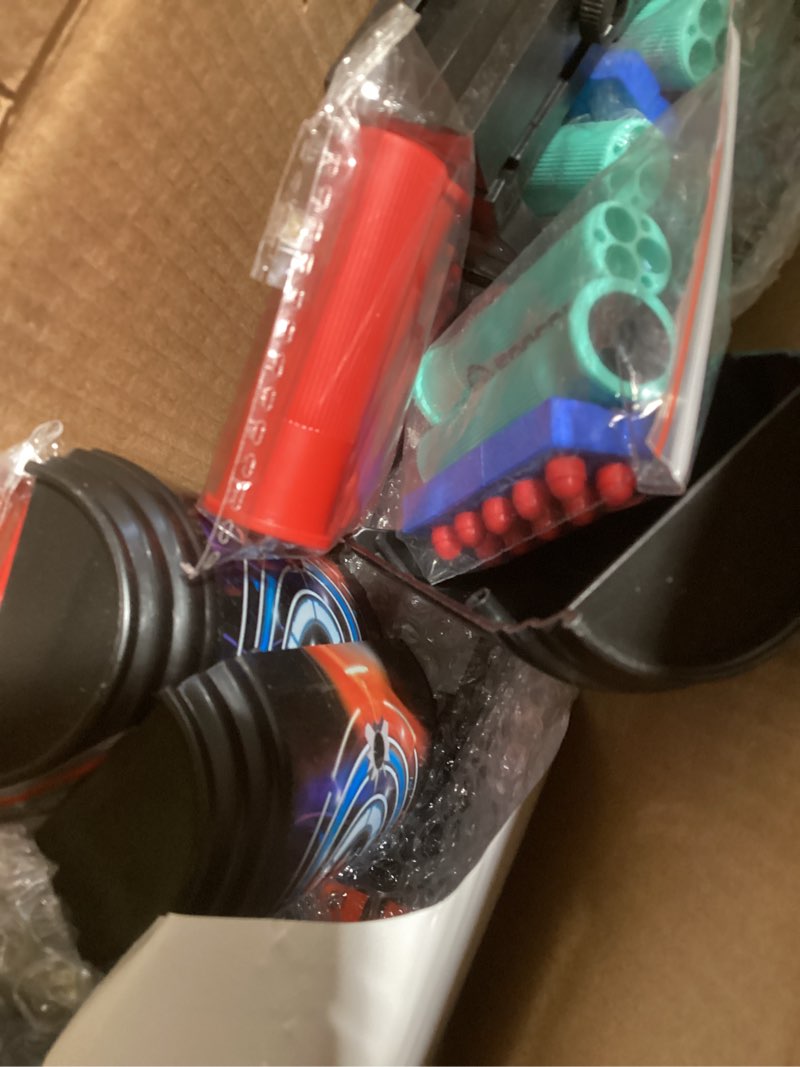 Condition photo showing Good Condition for 30 inch Foam Blaster Shotgun with Double Barrel Soft Bullets Gun with Shell Ejecting 2 in 1 Foam Blaster Shotgun with Shell Casings 60 Foams Darts Gift for 14+ Years (1)