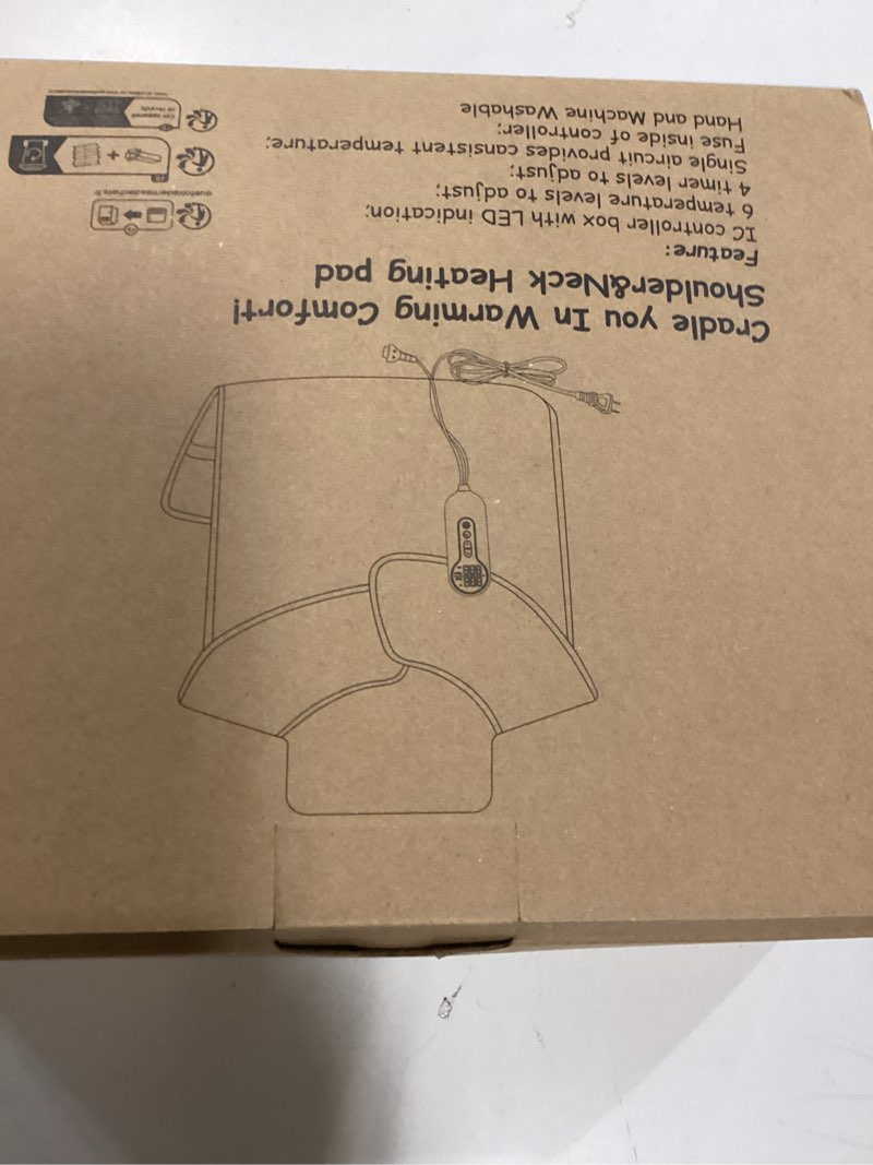 Condition photo showing New/Like New for Heating Pad for Back Pain Relief, Large Electric Heat Pad for Neck and Shoulders, 6 Heat Settings & Auto Shut Off Hot Pad, Machine Washable Ultra Soft Fabric, Gifts for Women, Men, Mom, Dad 37''x 24'' Blue