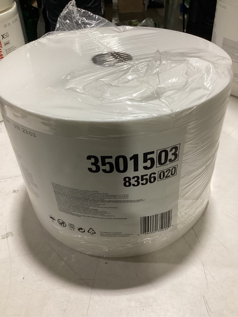 Condition photo showing New/Like New for wypall x50 disposable cloths (35015)  jumbo roll  9.8 x 13.4  white  1 100 sheets per roll
