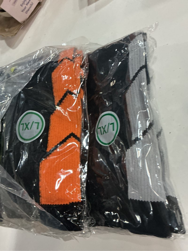 Condition photo showing New/Like New for copper compression socks 15-20 mmhg for men & women 8 pairs – circulation support for nurses, travel, running, hiking, soccer a04- multicoloured 01 large-x-large