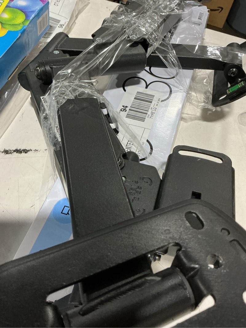Condition photo showing As Is for onn tilting tv wall mount for 50" to 86" tv's, ul listed, up to ±12° tilting