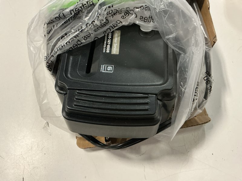 Condition photo showing As Is for pen+gear 6-sheet strip cut credit card & paper shredder, black