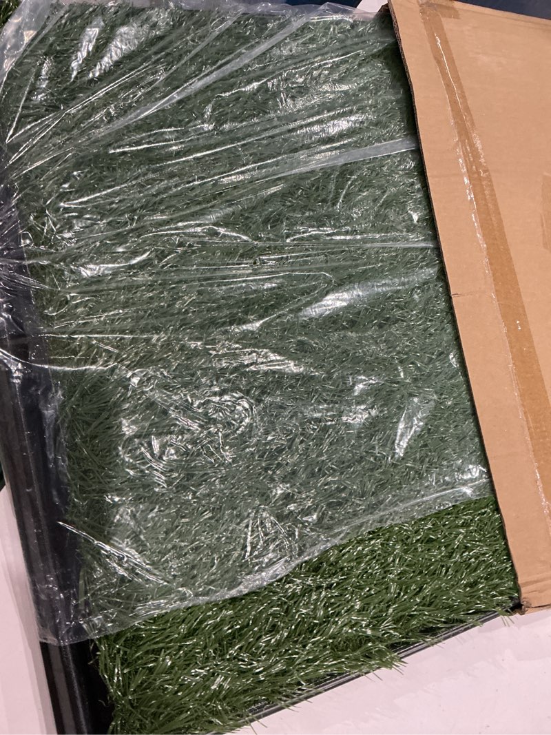 Condition photo showing Good Condition for artificial grass puppy pee pad for dogs and small pets - 20x25 reusable 4-layer training potty pad with tray - dog house and pet supplies by petmaker medium 4-layer system