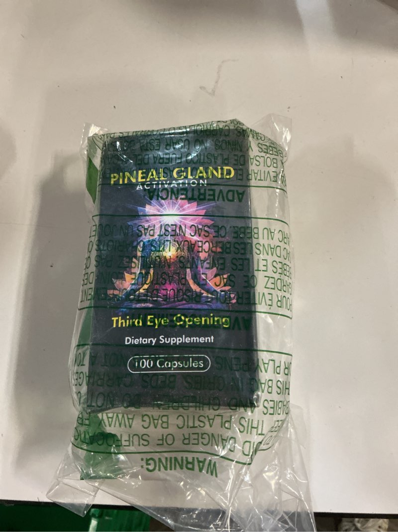 Condition photo showing New/Like New for ((EXP:AUG/2027))Pineal Gland Activation Supplement - Supports Decalcification, Third Eye Awakening, Intuition, and Mental Clarity - 100 Vegan Capsules