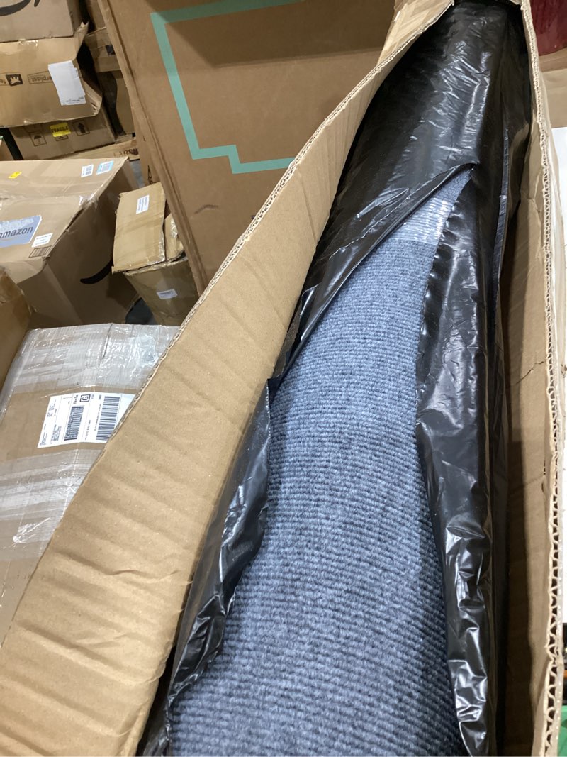 Condition photo showing Good Condition for luul home non slip solid area rug dark gray 8x10 rubber back soft rugs for living room kitchen bedroom and hallway stain resistant washable easy cleaning non shedding carpet dark gray 8 x 10 dark gray 8' x 10' (rectangular)